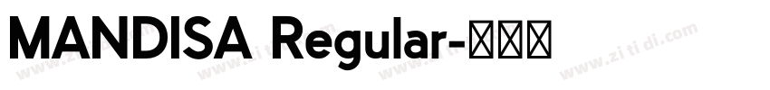 MANDISA Regular字体转换